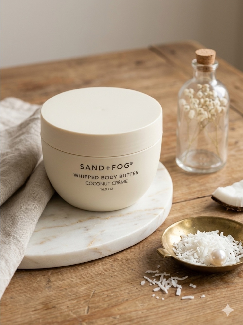 JUMBO Sand + Fog Coconut Crème 16.9 oz Whipped Body Butter Big Size 🥥